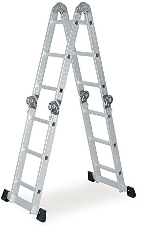 Linea Garden Friend Scala Alluminio Everest 4x3 Multifunzione Portata Max kg 150 per Uso Domestico e bricolage