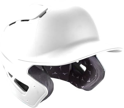 Mizuno B6 Adult Baseball Batting Helmet, White, Small/Medium