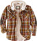 Legendary Whitetails Herren Camp Night Flanell-Hemdjacke mit Kapuze und Berber gefüttert Langärmlig, Arrowood Plaid Braun, M