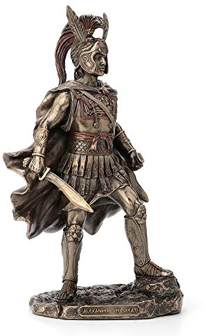 Veronese Design Statue de Guerrier Grec, Finition Bronze Antique Alexandre 30,5 cm