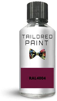 RAL4004 Claret Violet Gloss Touch Up Paint with Brush Direct Gloss Paint for Wood, Metal, Plastic, PVC, UPVC, Fascia Soffit Furniture Boards - Indoor & Outdoor