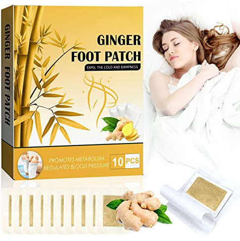 20PCS Detox Fußpflaster Entgiftung- Ingwerpulver Fuß Entgiftungspflaster Für Stressabbau und Tiefschlaf und Fußpflege，100% Natürliche Deep Cleansing Entgiftungspflaster zur Entgiftungskur