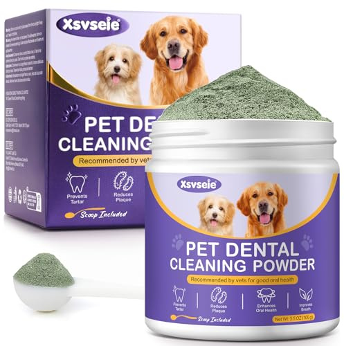 Plaque Off Powder-100 g di polvere per cani e gatti, rimozione del tartaro e della placca, per la pulizia dei denti degli animali domestici, deodorante per l'alito e prodotti dentali, 100% naturale