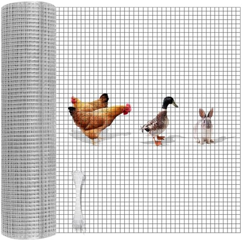 Malla De Alambre Galvanizado, Malla Fina 6MM 40CM x 7M Rollo De Malla | Malla Metalica Fina for Malla Gallinero Aviarios Conejos Jardín Bancales Elevados, Protección Roedores Cercado Animales