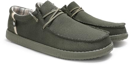 PITAS | WP150 Luca | Mocasines de Hombre | Náuticos Casual | Verde 43