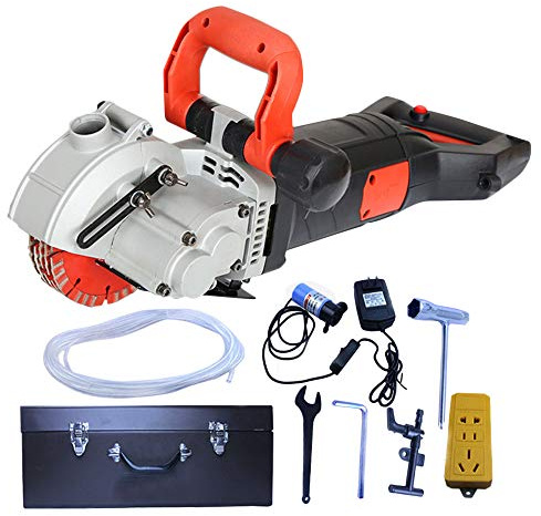 ZXMT 4800W Wall Groove Cutting Machine 110V 40MM Electric Wall Chaser Concrete Cutter Notcher Groover Slotting Machine