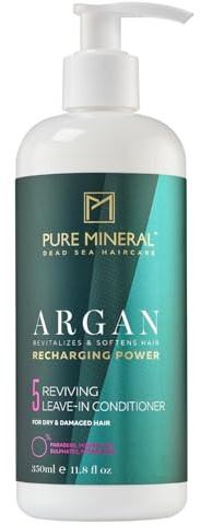 PURE MINERAL - Leave-In-Balsam med Arganolja - 350ml | Leave-in-balsamet med arganolja reder ut, återfuktar och gör torrt hår lättare att styla.