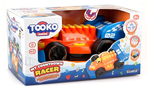 SilverLit My Countdown Racer Car, Number learning, Piano keyboard, Melody Player, Electronic Learning Race Car, For Kids Ages 2-6 years