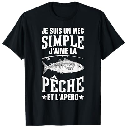 Chemise de pêcheur Homme Papa pêcheur Cadeau pêcheur Fishing T-Shirt