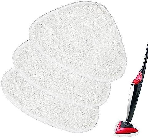 GFRED 3 Stück Bodenwischer Ersatzbezug Microfaser Kompatibel Mit Vileda Steam Tücher Mop Maschinenwaschbar und wiederverwendbar