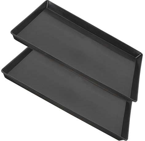 minkissy 2pcs Pet Tray for Small Dog Crate Parrot Cage and Bunny Bottom Leakproof and Easy to Clean Replacement Tray