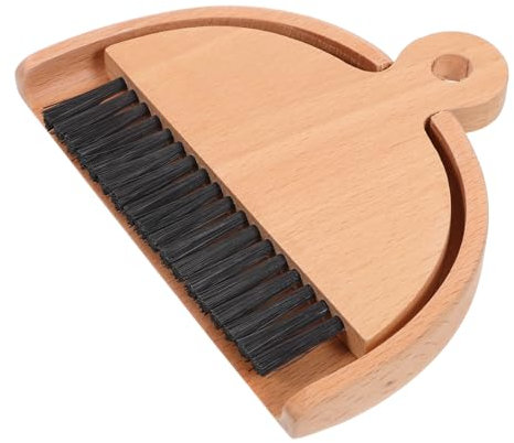 Amosfun Desktop Cleaning Brush Set Broom and Dustpan for Tabletop Sweeping Small Cleaning Brush Dustpan Convenient for Dining Table Use