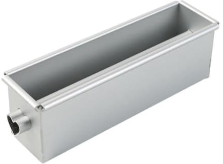 Vocdikficy Teglia Lunga per Torta A Forma di Cuore Che Scorre, Teglia Quadrata In Lega di Alluminio per Pane con Tubo Centrale, Strumenti per Torte Fai da Te, Durevole, Facile da Installare, Facile da