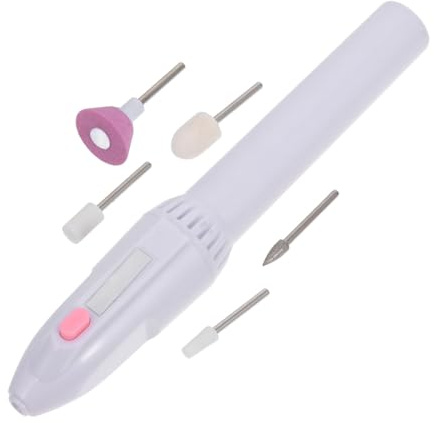SAFIGLE Machine Manucure Électrique Portable Design Confortable, en Plastique et Métal, Outil Multifonction sans Batterie pour Femmes