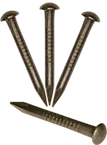 FUXXER® 50 clavos de cabeza redonda de latón antiguo, 22 mm x 2 mm, diseño vintage de bronce