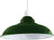 LEDSone Vintage Industrial Pendant Light Easy Fit with Metal Lampshade with Reduction Plate (E27) for Bedroom Living Room (Verde)