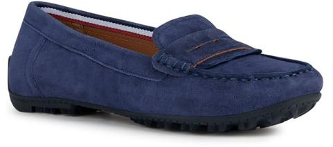 Geox Damen D KOSMOPOLIS + Grip Moccasin, Navy, 36.5 EU