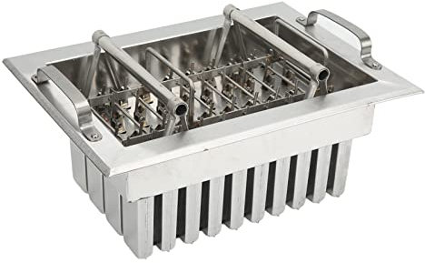 Molde Para Helado, Astilla 16,5 X 12,2 X 6,7 Pulgadas, Máquina De Soldadura De Acero Inoxidable, 40 Agujeros Para Palos, Moldes Para Palitos De Hielo, Moldes Para Paletas Para Bricolaje En El Hogar