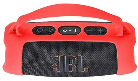 Hzycwgone Housse en Silicone pour JBL Charge 5 Wi-FI Enceinte Portable/Charge 5 Enceinte Bluetooth Portable,pour JBL Charge 5 Wi-FI/Charge 5 Portage Peau Sac à Bandoulière Accessoires(Rouge)