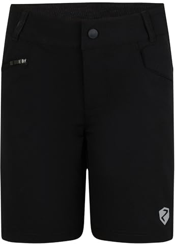 Ziener Kinder NADO X-Function Fahrrad-Shorts mit Innenhose - Mountainbike/Outdoor/Freizeit - atmungsaktiv,schnelltrocknend,gepolstert, Black, 164