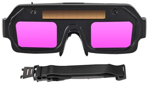 kivrimlarv Gafas De Seguridad Para Soldadura - Gafas De Soldadura Con Protección Solar - Modos De Iluminación Lente Cómodo Para Protección Ocular Oscurecimiento Automático Para Corte