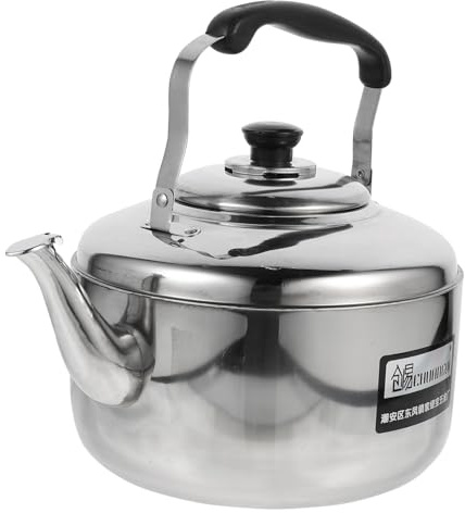 TOYZFRIENDY Hervidor De Agua De Acero Inoxidable 5l Silbido Automático Mango Aislante Para Cocina De Inducción y Gas Uso Doméstico