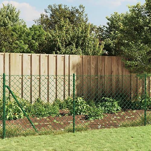 Mokuyary Valla de malla de alambre verde, 0,8 x 10 m, valla de jardín con malla cuadrada, ideal para parcelas, jardín y recintos de animales