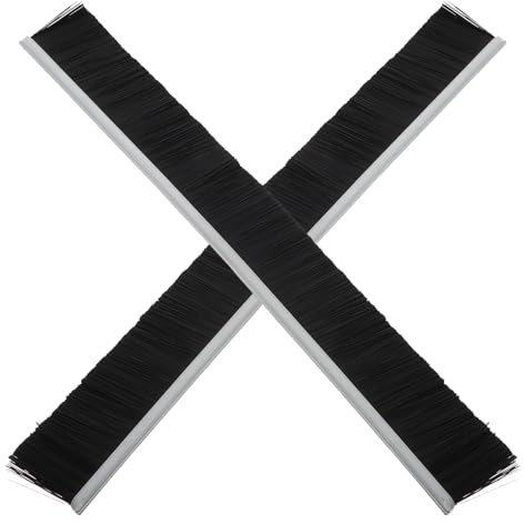 Alipis Tira de Sellado con Cepillo de Nailon 2 Pcs para Buzón, 30 Cm de Largo X 30 Mm de Alto, Barrera contra Polvo y Agua para Buzones de Oficina y Hogar, Accesorio Práctico de Limpieza