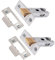 XFORT Tubular Latch, Polished Chrome, Tubular Door Latch for Internal Wooden Doors, (2 Pack, 75mm)