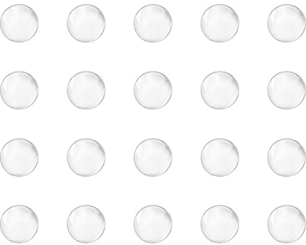 sourcing map 5mm Solide Rond Transparent Verre Bille Bouillantes Pierres Soda Chaux Verre Perles 200pcs
