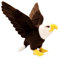 Sarah Duke Kuscheltier Adler Weiches PlüschKissen Tier Stofftier Adler Plüschtier, Plüsch Adler für Kinder Realistischen Plüsch Adler Spielzeug, Geschenke für Kinder (60cm)