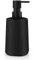 KILDOWS Dispensador Jabón Líquido, 380 ml Moderno Soap Dispenser en ABS, Dispensador Jabon con Bomba para Baño y Cocina, Negro