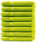 8X Gästetuch | Apfelgrün | 100% Baumwolle Frottier | Oeko-TEX® Standard 100 | Premium Qualität 500 g/m²