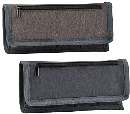 Hisewen 2Pack Camera Battery Bag/Holder/Storage Case for AA AAA Battery and NP-FW50 NP-F550 NP-FZ100 LP-E6 LP-E8 LP-E10 LP-E12 EN-EL14 EN-EL15C EN-EL3e NP-F550