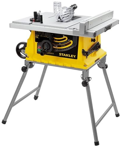 Sierra de Mesa 1.800W Ø254mm, velocidad 4.800 rpm, cap. máxima de corte 90°= 80mm y 45°= 50mm, extensión de la guía 660mm, peso 28.8Kg. sistema de extracción de polvo.