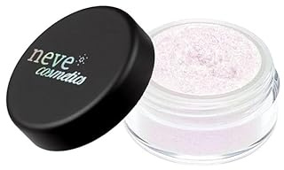 Neve Cosmetics Ombretto vegano in polvere libera 100% minerale Aurora Boreale Bianco Glitterato con riflessi rosa fucsia Vegan 2 gr