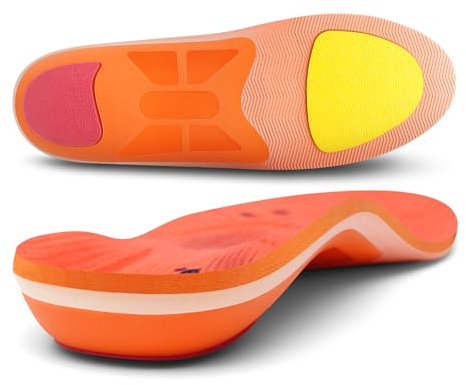 SUPPORTINSERT Arch Support Orthotics Insole Plantar Fasciitis Pain Relief for Men & Women, Planter Facetious Flat Feet Absorb Shock Heel Spur Orthopedic Pad, Work Boot Shoes Inserts, UK 8-27cm