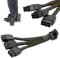 Xiatiaosann 16 AWG PCIE 5.0 12VHPWR 600W 3x8 Pin auf 16Pin (12+4Pin) 90 Grad rechtwinkliges Adapterkabel für Grafikkarte RTX 4090 4080 3090TI 4070Ti (Typ B)