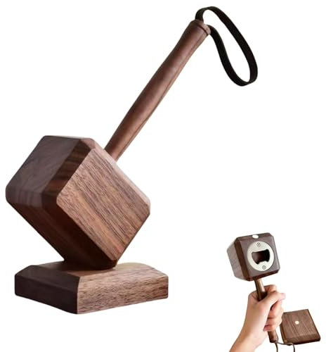 Wooden Bottle Opener, Hammer Beer Opener Beer Bottle Opener,Wooden Beer Bottle Opener, Bottle Opener, Hammer, Woodenfor for Dad, Boyfriend