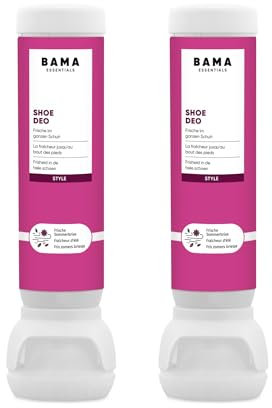 Shoe Deodorizer Spray Pink - Odour-Neutralising Shoe Deodorant Foot Spray for Smelly Feet Shoe Spray for Hygienic Freshness Shoe Deo Sets 2x100 ml - BAMA