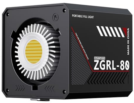 Knoruley 80W LED Video Light Bi-Color COB Studio Fotografico Luce 2500K-6500K 10000mAh per Video Livestreaming Spina UE