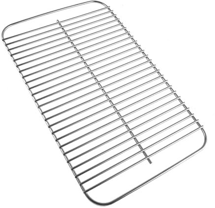 JIZK 80631 Edelstahl Grillrost für Weber Go-Anywhere Holzkohle- und Gasgrill, ersetzt 70211, 3634, 67195, 40,6 x 25,4 cm