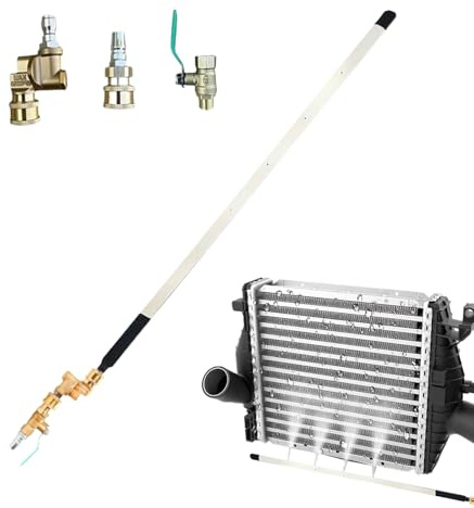 Yplkm Nettoyant Pour Radiateurs - Accessoire De Détachage Pour Radiateurs | Flexible De Rinçage Rotatif 180 Degrés Pour Camion Fourgon Climatiseur Réfrigérateur