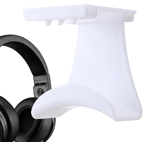 Gancio per cuffie da scrivania – adesivo – supporto per cuffie da gioco | Clip per cuffie salvaspazio salvaspazio | Supporto per controller, auricolare da parete montaggio a parete, configurazione