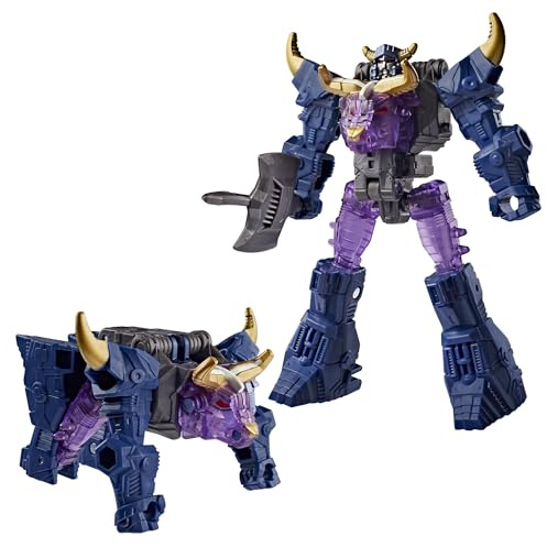 Transformers CYBERWORLD Megatron Cyber Changers Energon Surge | Actionfigur på 10 cm | Snabb omvandling till odjursläge | Robotleksaker för barn från 6 år