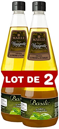 Maille Sauce Vinaigrette Basilic, Saveurs faits maison 1l - Lot de 2