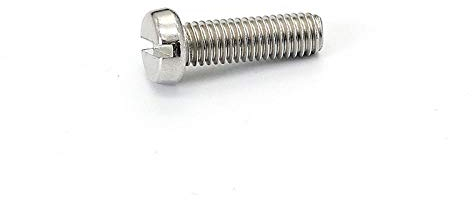 Schlitzschraube Edelstahl Maschinenschraube Rundkopfnagel 304 Edelstahl GB65 Zylinderkopf M5-M5 * 12 [10 Stück]