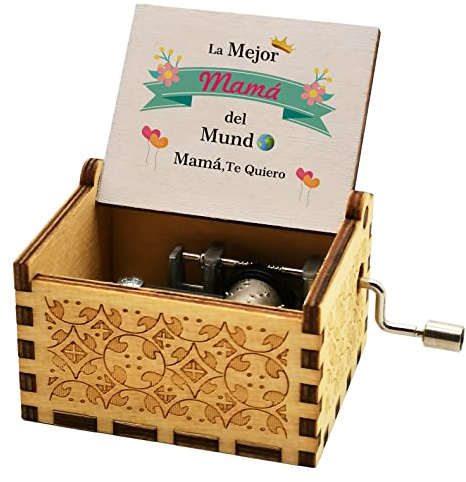 Luteney Regalos para Dia de la Madre,Regalos Originales para Madres Mama,Caja de Musica para el Dia de la Madre,Regalos para tu Madre en Navidad cumpleaños(Madre)