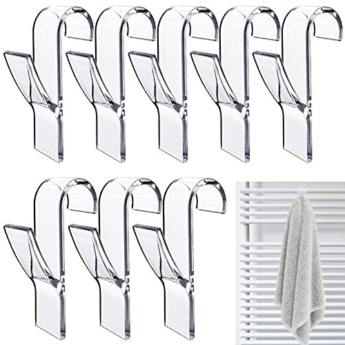 8 Pezzi Ganci Termoarredo Bagno, Ganci Per Termoarredo Bagno, Appendini Accappatoio Bagno, Adatto a Tutti I Termosifoni Standard, Porta Asciugamani Per Scaldasalviette, Accappatoio in Plastica