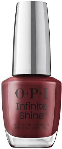 OPI Infinite Shine Nail Polish - Raisin the Bar - Gel Like & Long Lasting Burgundy Crème Nail Polish - with Pre-Cured Gel Technology & OPI Pro-Wide Brush (15ml)